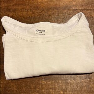 Madewell White long sleeve T-Shirt